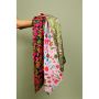 Tissu coton popeline Nerida Hansen Fleurs Meadow Flower, noir