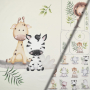 Baumwoll Popeline Panel Safari Place, 115 x 100 cm