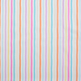 Tissu coton popeline Rayures pastel, blanc