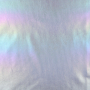 Katoen popeline Rainbow Foil Stripes, blauw