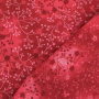 Tissu coton popeline fleurs de tilleul, rouge foncé