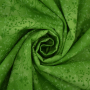 Tissu coton popeline fleurs de tilleul, vert clair