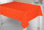 Tissu coton popeline fleurs de tilleul, orange