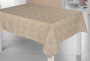 Tissu coton popeline fleurs de tilleul, beige marron
