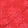 Tissu coton popeline fleurs de tilleul, rouge