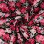 Tissu coton popeline Lovely Dream, noir – baies