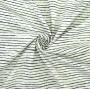Tissu coton popeline à rayures irrégulières Scratchy Stripes, blanc