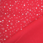 Katoen popeline Shining Stars, rood