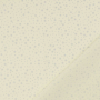 Tissu coton popeline Silver Stars, crème