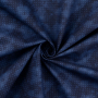 Tissu coton popeline small dots, bleu foncé