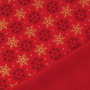 Cotton poplin Snowflake Stars, red