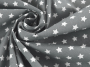 Tissu en coton Étoiles , gris