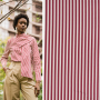 Cotton poplin Stripes Fibre Mood, wine red