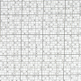 Tissu coton popeline Sudoku, blanc