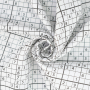 Tissu coton popeline Sudoku, blanc