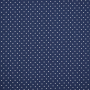 Katoen The Dots, donkerblauw