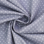Tissu coton popeline à pois The Dots, gris