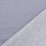Tissu coton popeline à pois The Dots, gris