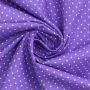 Tissu coton popeline à pois The Dots, pourpre