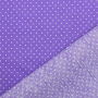 Tissu coton popeline à pois The Dots, pourpre