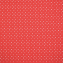 Tissu coton popeline à pois The Dots, rouge