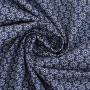Tissu en coton The Flowers, bleu foncé