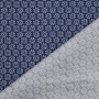 Tissu en coton The Flowers, bleu foncé