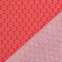 Katoen The Flowers, rood