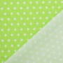 Tissu coton popeline étoiles The Stars, vert clair
