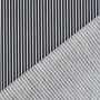 Tissu coton popeline à rayures The Stripes, noir
