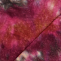 Popeline katoen tie dye grit, bessenkleurig