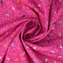 Baumwoll Popeline Vögel, pink