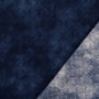Katoenen stof waves, donkerblauw