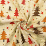 Cotton poplin Christmas tree, red