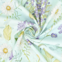 Tissu coton popeline Fleurs Wildflower Garden, menthe