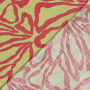 Tissu coton viscose Fleurs Flowers, vert