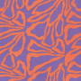 Katoen Viscose Mix flowers, paars
