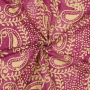 Cotton Voile batik paisley, berry