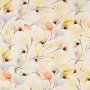 Cotton voile Dots and Flowers, off-white