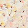 Cotton voile Dots and Flowers, off-white