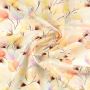 Cotton voile Dots and Flowers, off-white