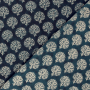 Tissu voile de coton Arbres Fantasy Tree, marine