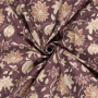 Katoenen voile flowers, mauve
