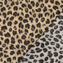 Cotton Voile leopard, camel