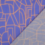 Tissu voile de coton Nerida Hansen Town, pourpre bleu