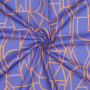 Tissu voile de coton Nerida Hansen Town, pourpre bleu