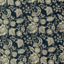 Tissu voile de coton Fleurs Oriental Flowers, marine