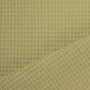 Tissu nid d'abeille gaufré, vieux vert