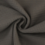 Tissu nid d'abeille gaufré, taupe foncé