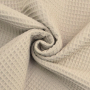 Tissu nid d'abeille gaufré, beige clair